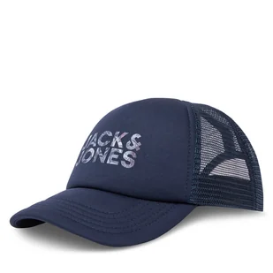 Czapka z daszkiem Jack&Jones Jacdrew 12268899 Granatowy - Czapki męskie - miniaturka - grafika 1