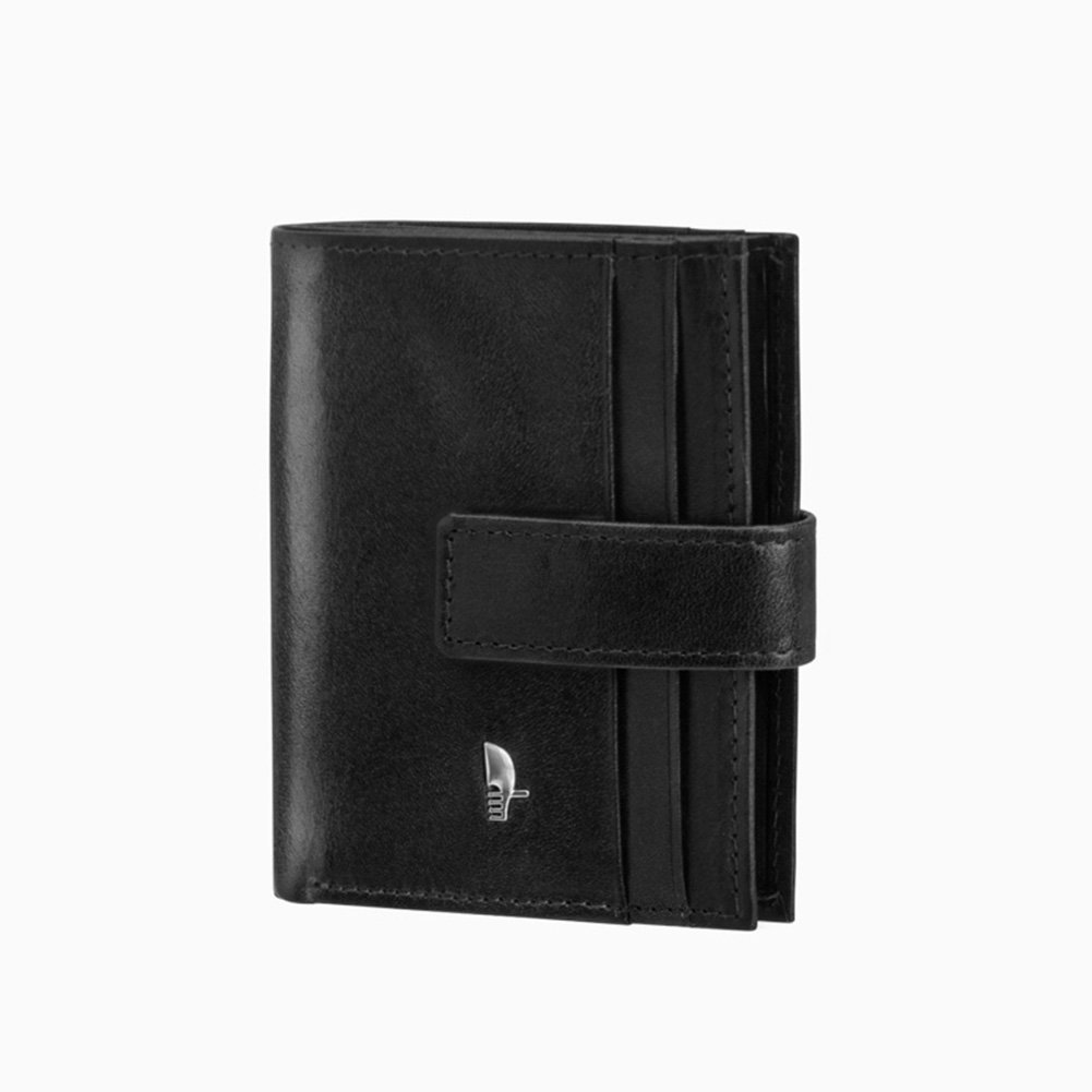 Etui Skórzane Na Karty Dokumenty Wizytówki Dowód Czarne PUCCINI CR90442-1