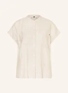 Bluzki damskie - Tommy Hilfiger Bluzka Z Lnu beige - miniaturka - grafika 1