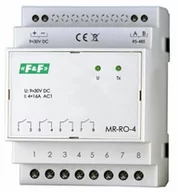 Sterowniki i przekaźniki - F&F Moduł rozszerzeń wyjść przekaźnikowych z wyjściem MODBUS RTU MR-RO-4 MAX-MR-RO-4 - miniaturka - grafika 1