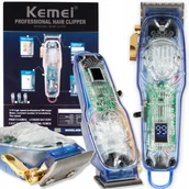 Pozostałe akcesoria fryzjerskie - Bezprzewodowa Maszynka Do Włosów Kemei Barber Usb - miniaturka - grafika 1