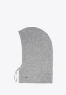 Czapki damskie - Kominiarka damska z domieszką wełny szara - miniaturka - grafika 1