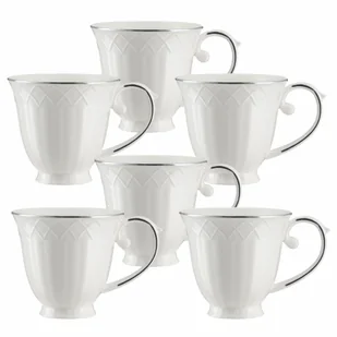 Zestaw kubków porcelanowych 300 ml ATRIO z platyną - Kubki - miniaturka - grafika 1