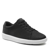 Sneakersy męskie - Clarks Męskie sneakersy Cambro Low, czarny - Black Textile - 42 EU - miniaturka - grafika 1