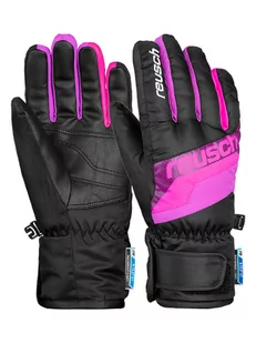 Reusch Rękawiczki narciarskie "Erik R-TEX® XT" w kolorze czarno-różowym - Rękawiczki dla dzieci - miniaturka - grafika 1