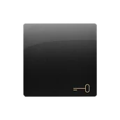 Wyłączniki światła i elektryczne - Kontakt Simon Klawisz pojedynczy do łączników i przycisków BASIC czarny mat - miniaturka - grafika 1