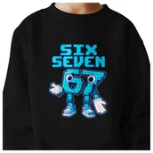 Bluzy dla dziewczynek - BLUZA DZIECIĘCA 67 SIX SEVEN KLOCKI VIRAL DLA CHŁOPCA DZIEWCZYNKI 110-116 - miniaturka - grafika 1