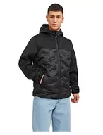 Kurtki męskie - JACK & JONES Męska kurtka JJEMULTI Heat Quilted NOOS kurtka pikowana, czarna, L, czarny - miniaturka - grafika 1