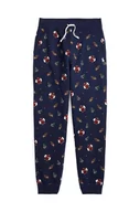 Spodnie i spodenki dla dziewczynek - Polo Ralph Lauren spodnie dresowe dziecięce kolor granatowy wzorzyste - miniaturka - grafika 1