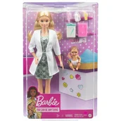 Lalki dla dziewczynek - Mattel Brb Kariera Pediatra Lalka Gvk03 Wb4 - miniaturka - grafika 1