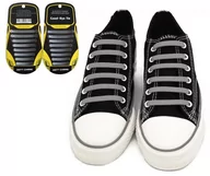 Akcesoria obuwnicze - Sznurówki Elastyczne Bez Wiązania Gumowe Szare - miniaturka - grafika 1