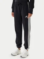 Spodnie sportowe damskie - adidas Spodnie dresowe Essentials 3-Stripes JD5302 Czarny Regular Fit - miniaturka - grafika 1