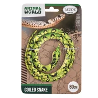 Figurki dla dzieci - Wąż gumowy jasno zielony60 cm - figurka - miniaturka - grafika 1