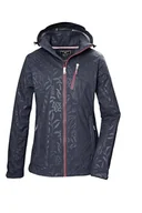 Kurtki damskie - killtec Damska kurtka softshellowa/kurtka outdoorowa z odpinanym kapturem KOS 122 WMN SFTSHLL JCKT FLORAL, ciemnoniebieska, 42, 42846-000 - miniaturka - grafika 1