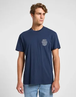 LEE RELAXED TEE MOOD INDIGO 112364547 XXL - Koszulki męskie - miniaturka - grafika 1