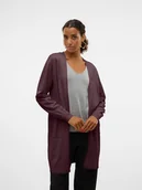 Swetry damskie - ONLY Kardigan w kolorze ciemnofioletowym - miniaturka - grafika 1