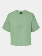 Koszulki i topy damskie - Pieces T-Shirt Chilli Summer 17118870 Zielony Loose Fit - miniaturka - grafika 1