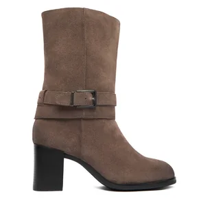 Botki Tamaris 1-25359-45 Beżowy - Botki damskie - miniaturka - grafika 1