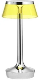 Flos - Bon Jour Unplugged Lampa Stołowa Chrom/Żółta Flos - Lampy stojące - miniaturka - grafika 1
