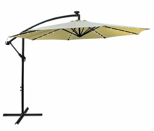 Beżowy parasol ogrodowy ze zmianą kąta nachylenia T0-L22 - Parasole ogrodowe - miniaturka - grafika 1