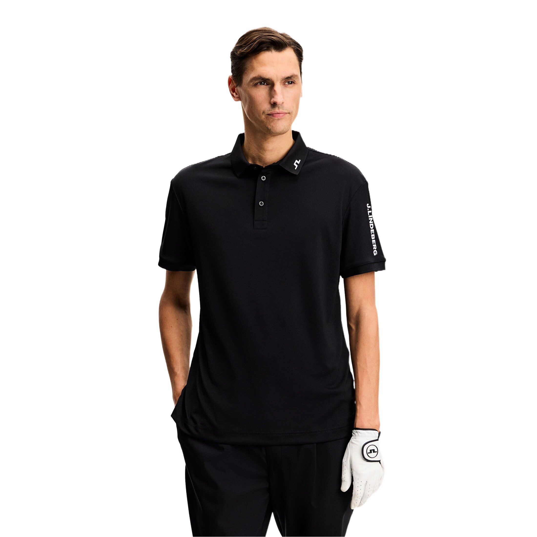 Koszulka męska J.Lindeberg Tour Tech Polo Black XXL