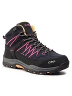 Buty dla dziewczynek - CMP Trekkingi Kids Rigel Mid Trekking Shoes Wp 3Q12944J Czarny - miniaturka - grafika 1