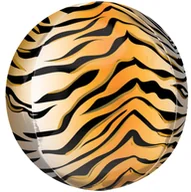 Balony i akcesoria - Balon foliowy okrągłe z nadrukiem tygrysa 55cm - miniaturka - grafika 1