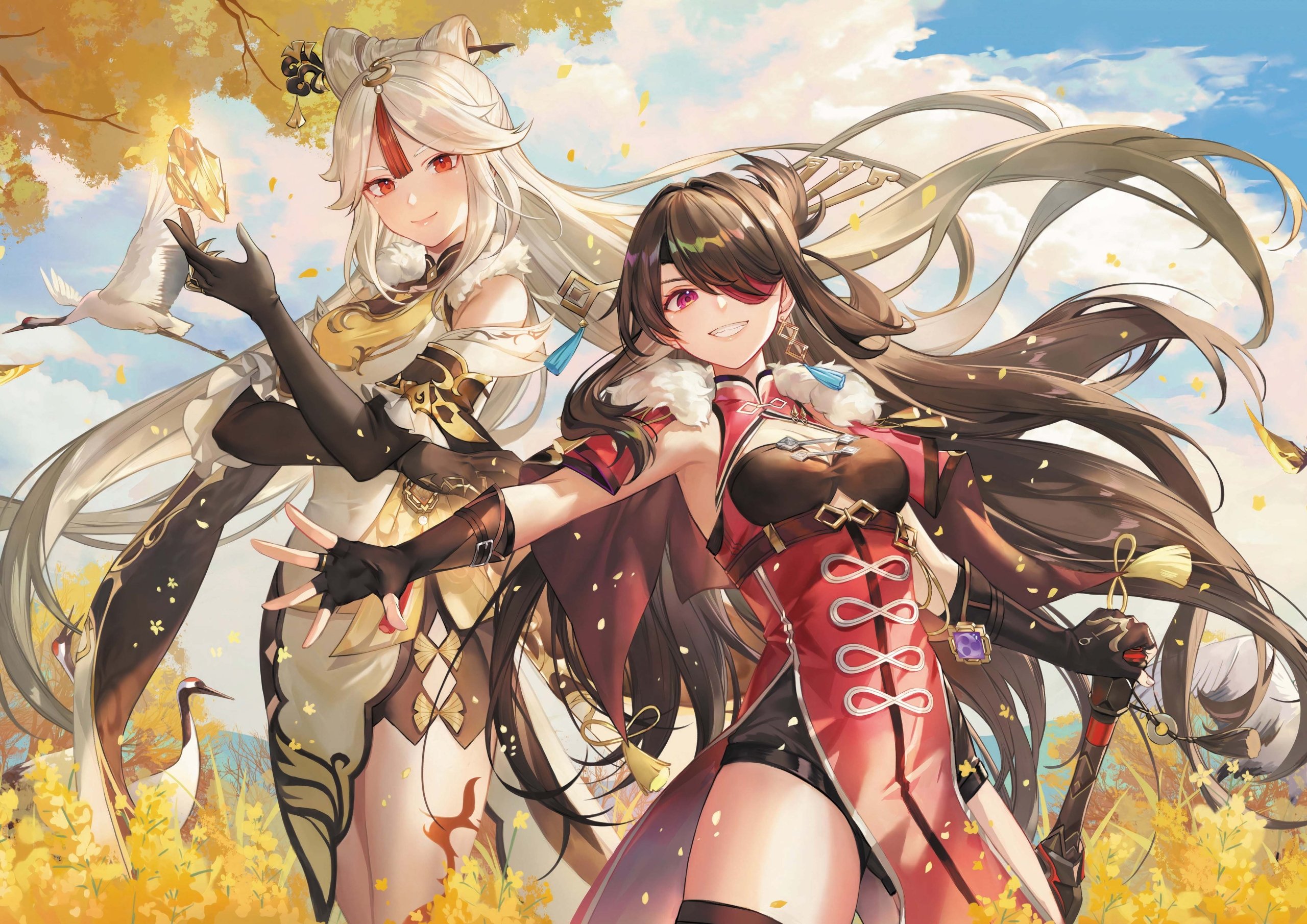 Plakat A3 Genshin Impact Anime Gra Beidou Ningguang