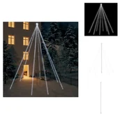 Oświetlenie świąteczne - vidaXL Lampki choinkowe wewnętrzne zewnętrzne 1300 LED zimna biel - choinki świąteczne - miniaturka - grafika 1
