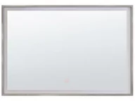 Lustra - Beliani Lustro ścienne LED 60 x 80 cm srebrne ARGENS - miniaturka - grafika 1