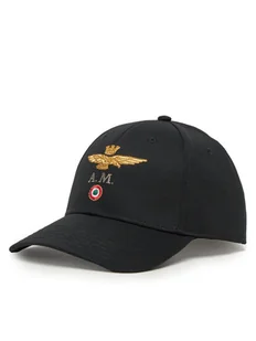 Aeronautica Militare Czapka z daszkiem 251HA1100CT2848 Czarny - Czapki męskie - miniaturka - grafika 1