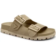 Klapki i japonki damskie - Guess Skórzane klapki FASTEN - miniaturka - grafika 1