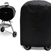 Pokrowce na grilla - Pokrowiec na grilla, chroniący przed promieniowaniem UV/wodoodporny/odporny na wilgoć, czarny, kompatybilny z grillami Weber, Holland, JennAir i inny - miniaturka - grafika 1