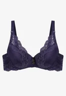 Biustonosze - Granatowy Usztywniany Biustonosz Full Cap z Regulowanymi Ramiączkami Dimrah - Renee - miniaturka - grafika 1