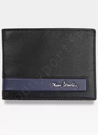 Portfele - Pierre Cardin, Portfel skórzany męski, Calm Ocean, Tilak26 8806, czarny/niebieski, ochrona RFID - miniaturka - grafika 1