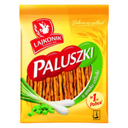 Inne przekąski suche - Lajkonik PALUSZKI ŚWIEŻA CEBULKA 150G zakupy dla domu i biura 51371516 - miniaturka - grafika 1