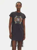 Bluzki damskie - Noisy May Tunika Fever 27033853 Szary Relaxed Fit - miniaturka - grafika 1