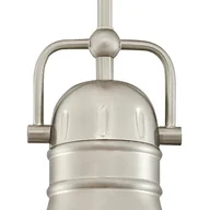 Lampy sufitowe - Lampa wisząca Boswell marki Westinghouse w kolorze szczotkowanego niklu - miniaturka - grafika 1