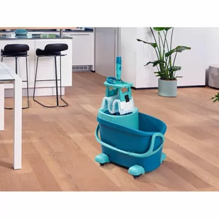 Leifheit Zestaw Clean Twist M Ergo Płaski Na Kółkach 52121... - Miotły, szufle, mopy - miniaturka - grafika 4