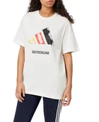 Koszulki męskie - adidas Uniseks GERMANY 3BAR LOGO GRAPHIC T-SHIRT, white, M - miniaturka - grafika 1