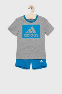 Dresy i komplety dla chłopców - adidas komplet bawełniany dziecięcy H65822 - grafika 1
