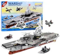 Klocki - Klocki Konstrukcyjne Lotniskowiec Z Samolotami 768 el. - miniaturka - grafika 1