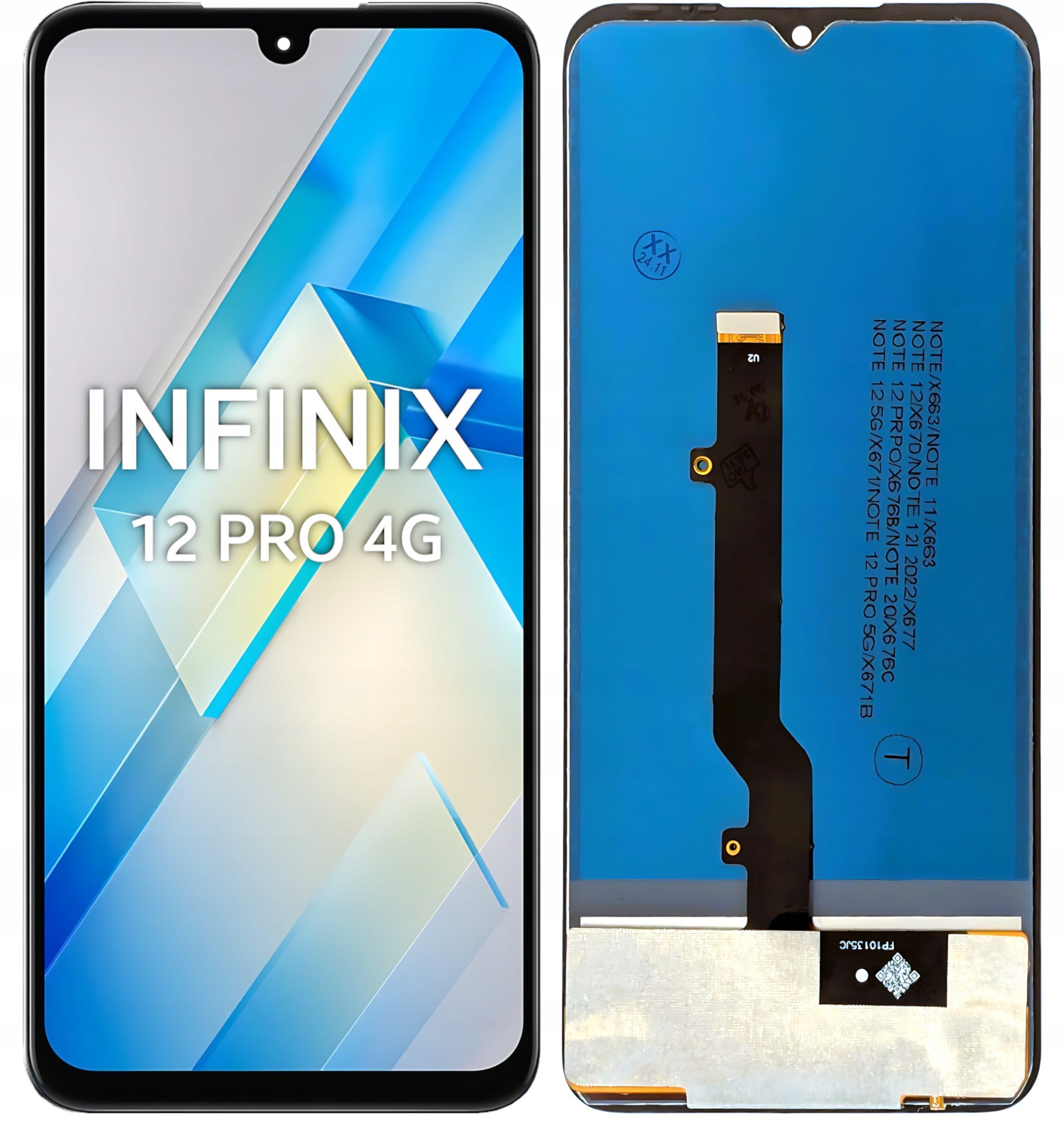 Wyświetlacz do Infinix Note 12 Pro 4G Ekran LCD Incell X676B 5904858345700