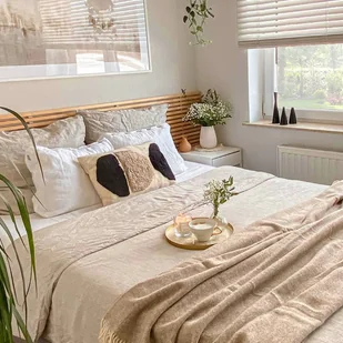 Komplet pościeli lnianej Linen 160x200cm natural, 160 x 200 cm / 2 x 70 x 80 cm - Pościel - miniaturka - grafika 1