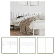 Inne meble do sypialni - The Living Store Metalowe wezgłowie - białe - 200 cm - Wezgłowie - miniaturka - grafika 1