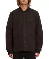 Kurtki męskie - Volcom Męska kurtka lookster Jacket, czarna, M, czarny, M - miniaturka - grafika 1