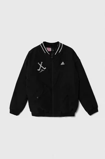 Kurtki i płaszcze dla chłopców - adidas kurtka bomber dziecięca kolor czarny - grafika 1