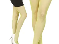 Dodatki do strojów karnawałowych - Rajstopy kabaretki neonowe żółte - miniaturka - grafika 1