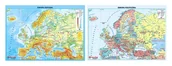 Masy plastyczne - Podkład dwustronny z mapą Europy - miniaturka - grafika 1