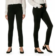 Spodnie damskie - Czarne Spodnie Rurki Damskie Bawełniane BG05 W32 - miniaturka - grafika 1